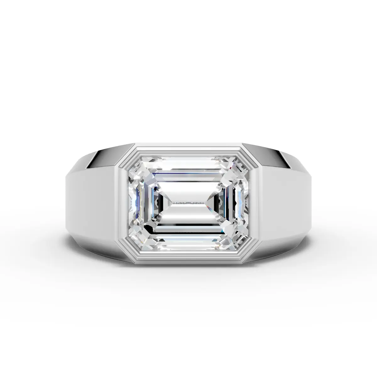 Emerald Bezel Ring